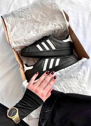 Adidas superstar 'core black white' ⚫️⚪️ 4