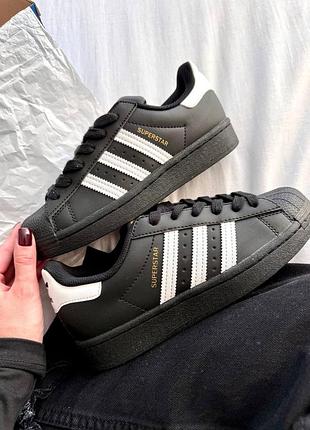 Adidas superstar 'core black white' ⚫️⚪️ 8