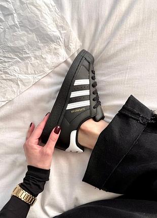 Adidas superstar 'core black white' ⚫️⚪️ 7