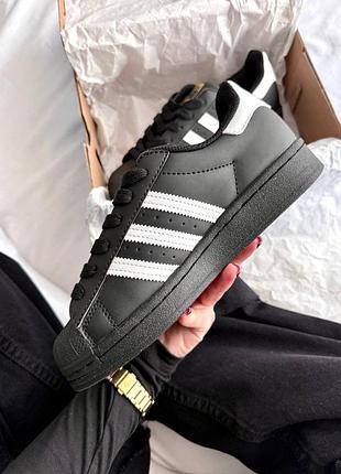 Adidas superstar 'core black white' ⚫️⚪️ 5
