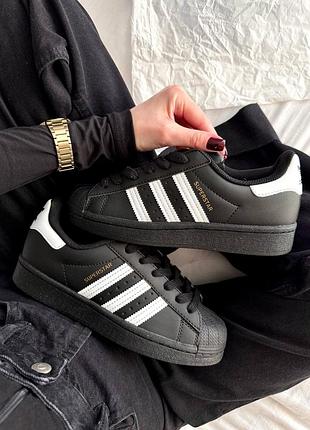 Adidas superstar 'core black white' ⚫️⚪️ 3