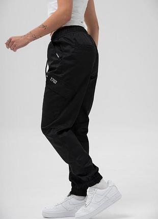 Женские трикотажные брюки карго without bayraktar27 black xl