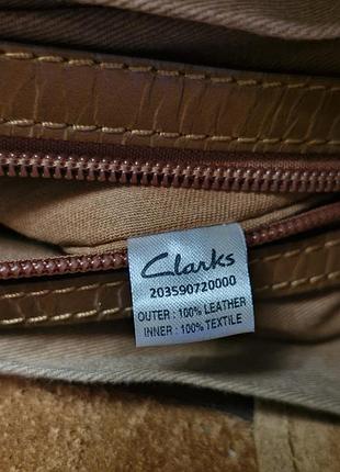 Кожаная сумка шоппер clarks 10