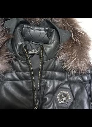 Кожаная куртка philip plein 5