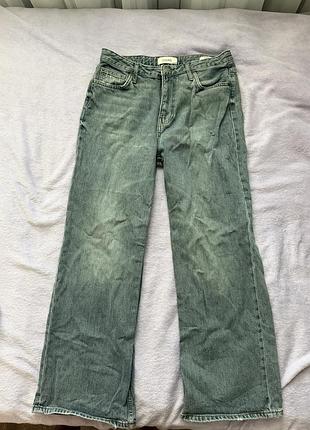 Джинси colin’s wide leg жіночі блакитно-сірого кольру розмір 38-40