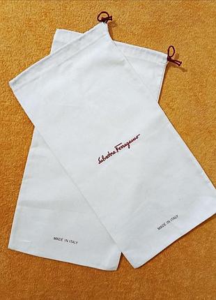 Пильник - чохол salvatore ferragamo комплект з натуральної бавовни, розмір 41 × 21 см