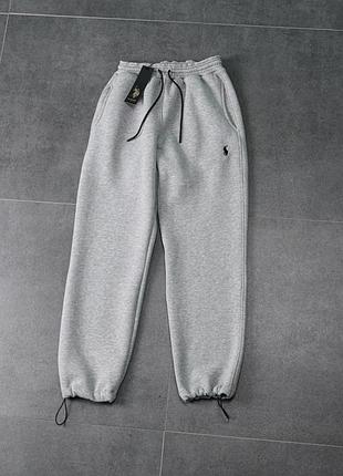Мужские зимние брюки polo ralph lauren серые брюки поло на затяжках m (b)