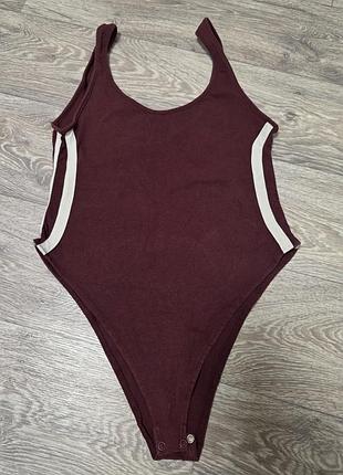 Боді pull&bear (бордове, l)