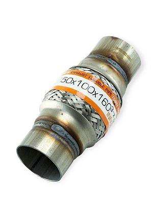 Гофра глушителя 50x100x160 (3-х слойная) + фланец euroex