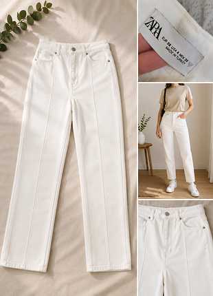 Стильні білі джинси zara