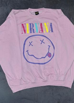 Світшот батал рожевий нірвана nirvana 9