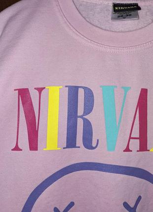 Світшот батал рожевий нірвана nirvana 4