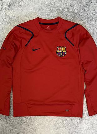 Nike fc barcelona 2006/07 вінтажний світшот total 90 dri-fit blockcore