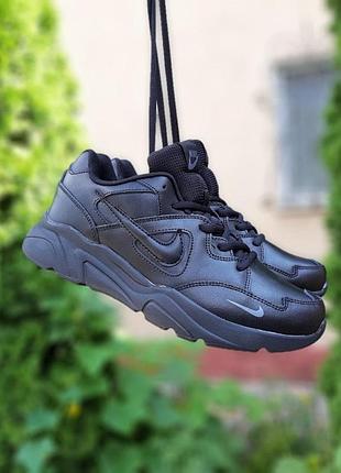 Кросівки nike m2k tekno шкіряні чорні