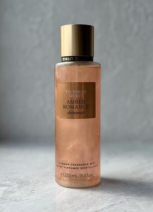 Парфумований міст / спрей для тіла з шимером  victoria's secret amber romance shimmer