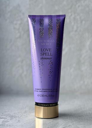 Парфумований лосьйон з шимером victoria's secret love spell shimmer