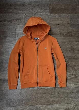 Підліткова зіп-худі, зіпка для хлопця lyle & scott на 12–13р. 152–158см. помаранчева