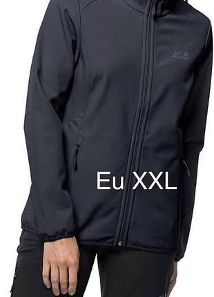 Жіноча термокуртка на флісі софтшел jack wolfskin, р xxl