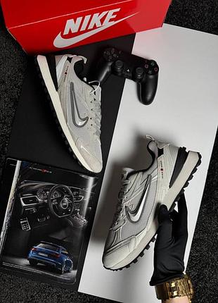 Мужские кроссовки nike waffle s beige grey black