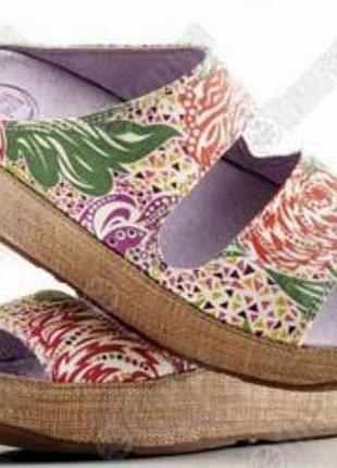 Яркие и невероятно удобные шлепанцы fitflop lolla liberty размер 41