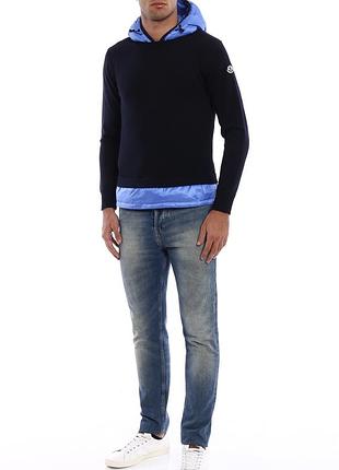 Moncler maglione tricot 2017 чоловічий светр з пуховим капюшоном l оригінал
