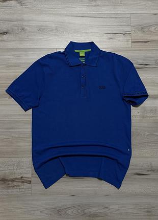 Премиальная футболка поло хуго босс hugo boss green66 polo, l, оригинал