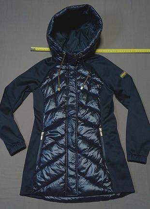 Плечі 45 см barbour international size 10  чорна довга  куртка   
motorcycle clothing size 1936 
barbour fibre down