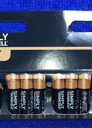 Батарейка lr6 aa щелочная 1.5v 1шт duracell simply alkaline