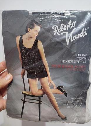 Винтажные итальянские колготки roberto vicenti 20 den батал, р. 50-52 (xl-xxl)