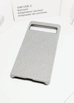 Тканевый чехол для google pixel 7a (светло-серый) 4