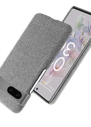 Тканевый чехол для google pixel 7a (светло-серый) 7