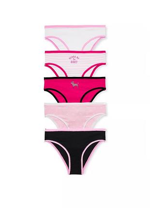 Набір трусиків 5 шт pink victoria’s secret