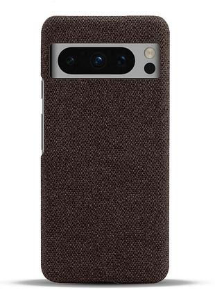 Тканевый чехол для google pixel 8 pro (коричневый) 2