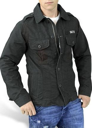 Куртка мужская surplus heritage vintage jacket schwarz ge черная xxl