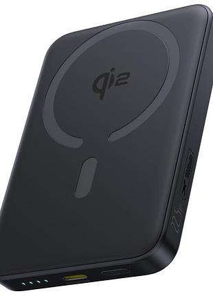 Портативное зу power bank baseus enerfill fm12 qi2 magnetic 22.5w с бзу 10000mah (e00285) cosmic black