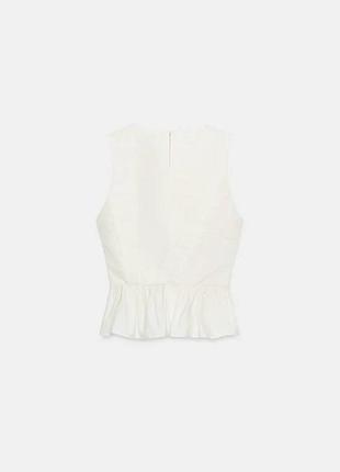 Топ zara білий 5