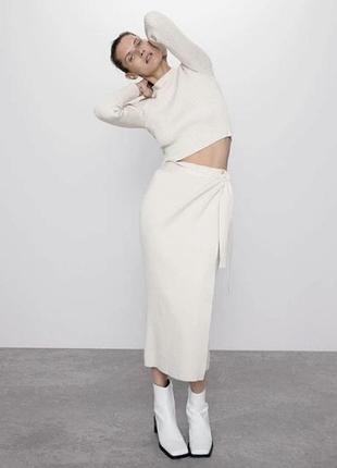 Комплект zara спідниця лонг топ