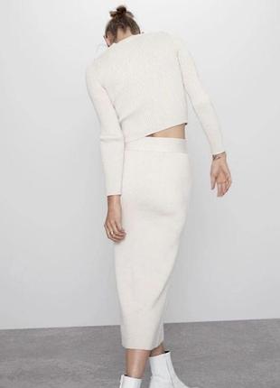 Комплект zara спідниця лонг топ 4