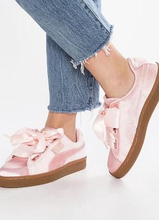 Кроссовки кеды замшевые бархатные puma basket