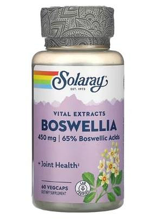 Solaray boswellia extract 450 mg 60 капсул