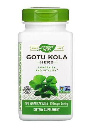 Nature's way gotu kola herb 475 mg 180 vegan capsules