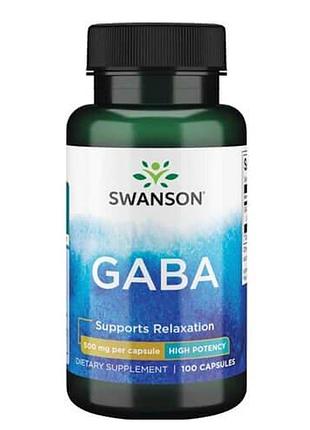 Swanson gaba 500 mg 100 капсул