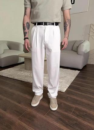 Стильні брюки baggy у білому кольорі🔝 xl