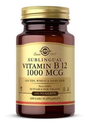 Solgar sublingual vitamin b12 1000 mcg 100 таблеток