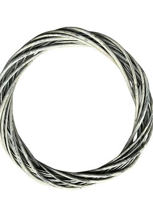 Вінок-основа з лози, колір сірий, d-35