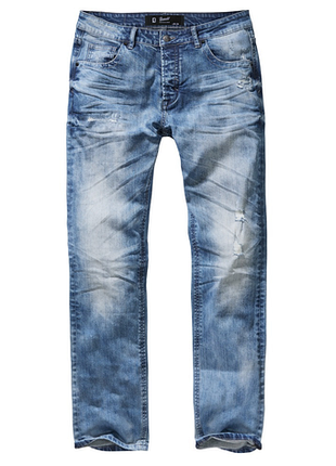Мужские джинси brandit will denim jeans рваные потертые синие джинсы прямые брендит оригинальные германия 31w34l