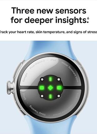 Смарт-годинник google pixel watch 2 matte black case / obsidian active band (lte) 9