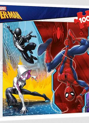 Пазл spiderman догори ногами 100 елементів trefl 16347