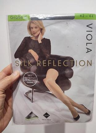 Элегантные тонкие колготки viola silk reflection (германия), р. 42-44 (ii), цвет flanell