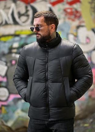 Зимняя мужская куртка yzikon black пп8097